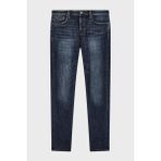 Emporio Armani Pamuklu Slim Fit Düşük Bel Jeans Erkek Kot Pantolon EM000668 AF22251 MB001 - Lacivert - 38