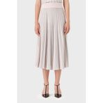 Emporio Armani Pileli Regular Fit Midi Etek Bayan Etek 3D2NT1 2M18Z 0327 - Pudra - 42