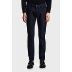 Emporio Armani Puantiyeli Streç Pamuklu Slim Fit Düşük Bel Dar Paça Jeans Erkek Kot Pantolon EM000121 AF14124 FB021 - Lacivert - 31