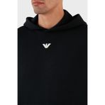 Emporio Armani Relaxed Fit Kapüşonlu Kanguru Cepli Yün Karışımlı Triko Sweat Erkek SWEAT 6R1MX7 1MNBZ F904