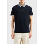 Emporio Armani Streç Pamuklu Regular Fit Düğmeli Polo Yaka T Shirt Erkek Polo Yaka T Shirt EM000852 AF12955 FB273 - Lacivert