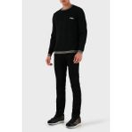 Emporio Armani Streç Pamuklu Slim Fit Düşük Bel Dar Paça Pantolon Erkek Kot Pantolon EM000121 AF19825 MC002 - Siyah - 31
