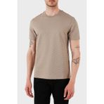 Emporio Armani Tamamı Logolu Pamuk Slim Fit Bisiklet Yaka T Shirt Erkek T Shirt 8N1TL7 1jhwz U6167 - Bej - XL