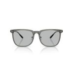 Emporio Armani Unisex Ea4255d Kare Güneş Gözlüğü, Parlak Şeffaf Gri/Açık Gri, 56 mm