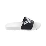 Emporio Armani XVPS04 XN747 D850 Beyaz Siyah Erkek Terlik