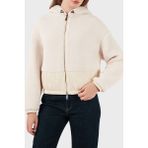 Emporio Armani Yumuşak Dokulu Regular Fit Kapüşonlu Mont Bayan Mont EW001371 AF16465 U1144 - 38 - Ekru