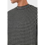 Emporio Armani Yünlü Jakarlı Logo Baskılı Regular Fit Bisiklet Yaka Kazak Erkek KAZAK EM001989 AF14199 FC043