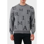 Emporio Armani Yünlü Regular Fit Bisiklet Yakalı Kazak Erkek Kazak 6D1MX8 1mjgz F915 - XL - Gri