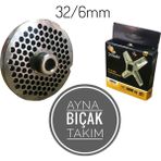 Empressco 32 No Kıyma Makina Ayna Bıçak 6mm, Kaliteli ve Dayanıklı - 1 lt