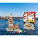 Empressco 3D Boyama Puzzle Kız Kulesi Maketi, Kendin Yap ve Sanat Hobi Seti - Seçenek 1 - 1BW-Beyaz