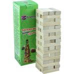Empressco 54 Parça Ahşap Denge Oyunu, Eğlenceli ve Öğretici Zeka Geliştirici Set - Seçenek 1 - Ahşap - Ceviz