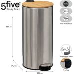 Empressco 5fıve Bambou - Inox - 30 Lt Pedallı Çöp Kovası - Fiyatı, Yorumları - Seçenek 1 - 11-Kırmızı