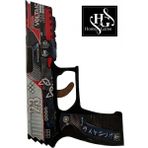 Empressco Ahşap Cs:go Bloodsport Temalı Lastik Atışlı Oyuncak Tabanca, Eğlenceli ve Şık Tasarım. - Seçenek 1 - Altın - Turkuaz