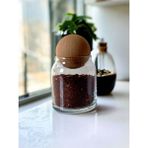 Empressco Ahşap Top Kapaklı Cam Baharatlık Seti 250 Ml, Şık ve Kullanışlı Tasarım - 1 lt