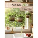 Empressco Alice Askılı Seramik Saksı, 10CM Ç, 11CM Yükseklik, Şık ve Dayanıklı