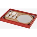 Empressco Bambu Peynir Sunum Tabağı, Kahverengi, 31,5×20×1,5 cm - Seçenek 1 - 51R-Turuncu