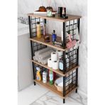 Empressco Barın Desıgn Çevir Kur Kolay Kurulum 4 Katlı Banyo Rafı | Metal Telli Çok Amaçlı Organizer Dolap Stand Raf - Fiyatı, Yorumları - Ahşap - Seçenek 1