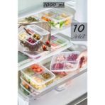 Empressco Bayev 10 Adet 1 kg Large 4 Bölmeli Öğünlük Et Sebze Saklama Kabı Buzluk Kuşbaşı Kurban Kıyma Kutusu - Fiyatı, Yorumları - 079 Buz Beyazı - Seçenek 1