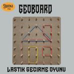 Empressco Bej Renkli Montessori Geoboard Lastik Geçirme Oyun Seti - Seçenek 1 - 1BW-Beyaz
