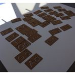 Empressco Beyaz Montessori Alfabe Çizgi Çalışma Seti, Eğlenceli ve Öğretici Öğrenme Aracı - Seçenek 1 - 1BW-Beyaz