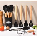Empressco Bkc Home 13 Parça Silikon Kevgir Kepçe Çırpıcı Kaşık Fırça Spatula Maşa Servis Seti Bambu Saplı Mutfak Takımı - Fiyatı, Yorumları - Seçenek 1