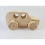 Empressco Boyanabilir Ahşap Çocuk Bebek Jip 4x4 Modeli, Eğlenceli ve Güvenli Oyuncak - Seçenek 1 - 1BW-Beyaz