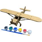 Empressco Boyanabilir Kahverengi Model Uçak, Eğlenceli ve Yaratıcı Hobi Ürünü - Seçenek 1 - Ahşap - Ceviz