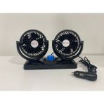 Empressco Çakmaklık Girişli Çift Başlıklı Araç Fanı Oto Fan Vantilatör 12 Volt - Seçenek 1 - Mercan