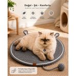 Empressco Cdk Hobby Premium El Örgüsü Kedi Tırmalama Matı Oyuncak Toplu Konforlu Kedi Yatağı ve Dinlenme Alanı - Fiyatı, Yorumları