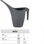 Empressco Çiçek Sulama Kabı Antrasit 2 Litre - Fiyatı, Yorumları