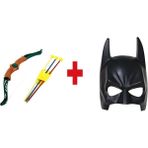 Empressco Çocuklar Için Renkli Ok Yay ve Batman Maskesi Eğitici Oyun Seti - Seçenek 1 - Açık Bej