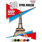 Empressco Çok Renkli Ahşap 3D Maket, Akrilik Boya Hediye ile Keyifli Hobiler Için - Seçenek 1 - Açık Bej