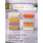 Empressco Derin Dondurucu ve Buzluk Saklama Kabı 1000ML Kapaklı, Pratik ve Şık - 079 Buz Beyazı - Seçenek 1