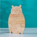 Empressco Doğal Ahşap Puzzle Hobi Boyama Serisi Baykuş, Eğlenceli ve Öğretici Aktivite Seti - Seçenek 1 - Ahşap - Ceviz