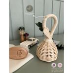 Empressco Doğal Bambudan Bebek Için Rattan Çıngırak ve Marakas, Eğlenceli Oyun Arkadaşı - Seçenek 1 - Ahşap - Ceviz