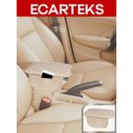 Empressco Ecarteks Premium Quality Car Accessories Araba Deri Bej Kapitone Oto Kolçak Kılıfı, Kolçak Örtüsü, Organizer – 18X30 cm Kol Dayama Koruyucu - Fiyatı, Yorumları - Ahşap
