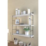 Empressco Eva Metal Tasarım Modern Büyük Boy 3 Katlı Duvar Rafı Beyaz - Fiyatı, Yorumları - Seçenek 1 - Pembe