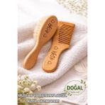Empressco Fikirstore %100 Gerçek Keçi Kılı Doğal Yumuşacık Bebek Saç Fırçası ve Doğal Ahşap Tarak Seti - Fiyatı, Yorumları - Altın