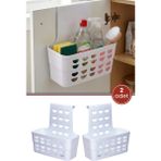 Empressco Flora 2 Adet Askılı Düzenleyici, Asılabilir Mutfak Banyo Temizlik Dolap Kapağı Organizer Sepet (25X15X25CM - Fiyatı, Yorumları - Ahşap Rengi - Seçenek 1