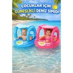 Empressco Flower Toys Gölgelikli Tenteli Çocuk Deniz Simiti Baby Float Bebek Deniz Simiti 0-3 Yaş Bebek Botu - Fiyatı, Yorumları - Altın - 0 - 12 Ay