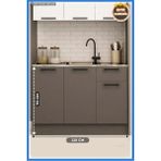 Empressco Fly Mobilya 120 cm Dani Mini Mutfak Alt Dolabı [ Evye Dahil ] - Fiyatı, Yorumları - 1BW-Beyaz - Seçenek 1