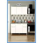 Empressco Fly Mobilya 120 cm Panovit Mini Evyeli Mutfak Beyaz Modern Mutfak Ünitesi Çelik Evyeli Mutfak Dolabı Seti - Fiyatı, Yorumları - 1BW-Beyaz - Seçenek 1