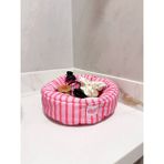 Empressco Girlsybags Pembe Çizgili Küçükorganizer Sepet Dolap Içi Düzenleyici Makyaj Çantası Kumaş Organizer Çanta - Fiyatı, Yorumları
