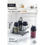 Empressco Grimor Life Perla Metal Standlı Peçetelikli 4 - Ahşap - 1 lt