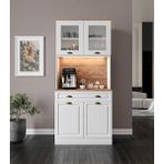 Empressco Guneystore Gözde 2 Kapaklı Kahve Köşesi – 93 cm Mdf, LED Aydınlatmalı, Çok Amaçlı Mutfak ve Airfryer Dolabı - Fiyatı, Yorumları - Ahşap - Seçenek 1