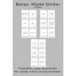 Empressco Hdsticker 18 Adet Beyaz Banyo ve Mutfak Temizlik Malzemeleri Deterjan Etiketi Kavanoz Kutu Düzenleyici Sticker - Fiyatı, Yorumları - -- - Seçenek 1