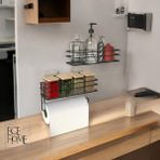 Empressco Home Yapışkanlı Baharatlık 2 Li Metal Havlukuk Siyah Baharat Standı Mutfak Rafı - Fiyatı, Yorumları - Almond Cream