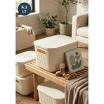 Empressco Homing Çok Amaçlı Kapaklı Organizer Kutu -Box-Takı Makyaj Banyo Mutfak Düzenleyici Ekru 6 Lt ORG-2023 - Fiyatı, Yorumları - Seçenek 1 - Ahşap
