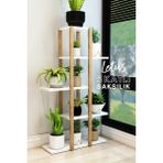 Empressco Jest Dekor Konsept Lotus Beyaz Ahşap 5 Katlı Çiçeklik, Saksılık, Çiçek Standı, Dekoratif Raf / Çok Amaçlı Kullanım - Fiyatı, Yorumları - Seçenek 1 - Abanoz