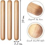 Empressco Kahverengi 5 Çift Ahşap Ritim Çubuğu, Çocuk Etkinliği, Müzik Eğitimi, 30 Cm, 10 Adet - Seçenek 1 - Ahşap - Ceviz
